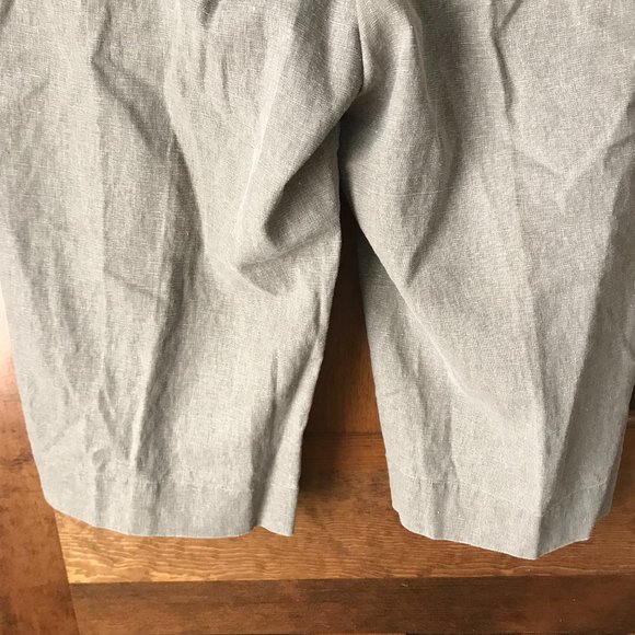 Apostrophe Olive Linen Capris Size 12 Petite - Picture 11 of 12